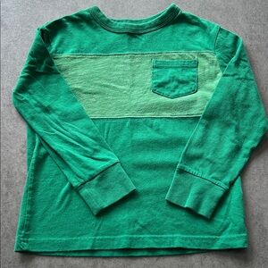 Green Kids Long Sleeve Shirt